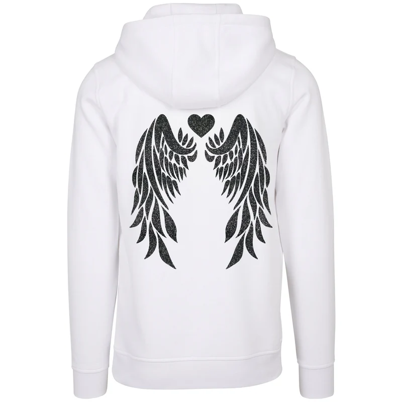 Hoodie - Angel Wings - Druck Schwarz - verschiedene Farben zur Auswahl
