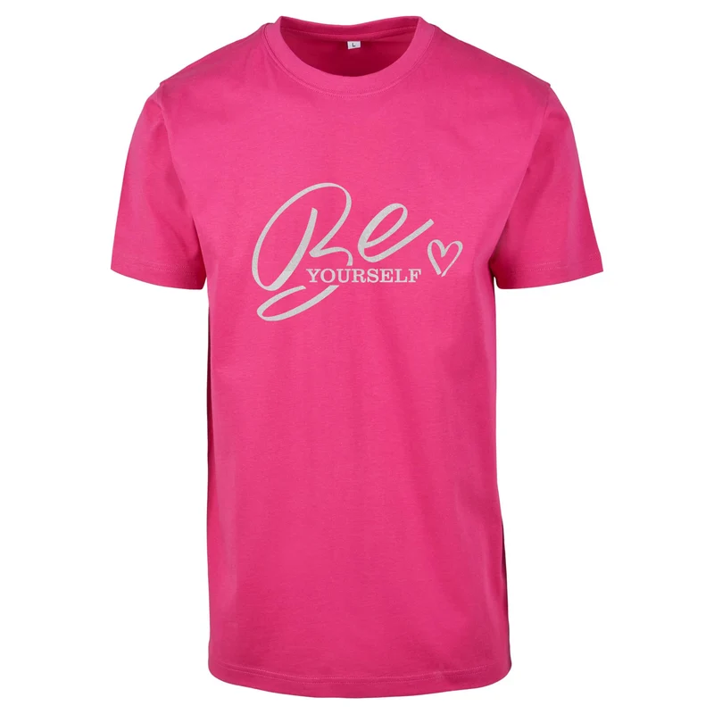 T-Shirt Shirt - Be your Self - Druck Weiß Rainbow - verschiedene Farben zur Auswahl