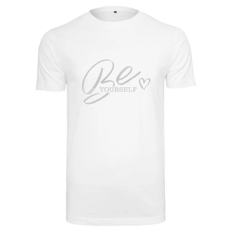 T-Shirt Shirt - Be your Self - Druck Weiß Rainbow - verschiedene Farben zur Auswahl