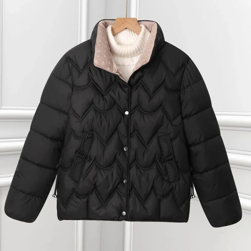 Bora | Damen Kurze Steppjacke mit Stehkragen