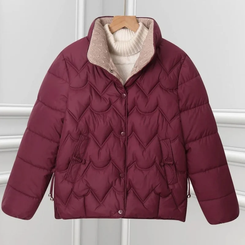 Bora | Damen Kurze Steppjacke mit Stehkragen