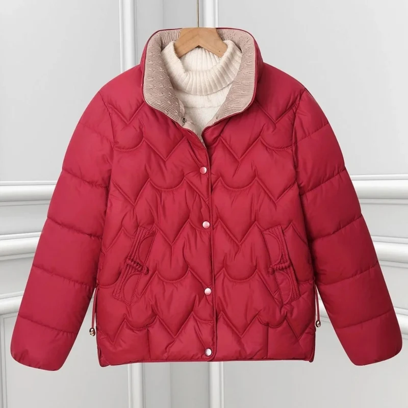 Bora | Damen Kurze Steppjacke mit Stehkragen