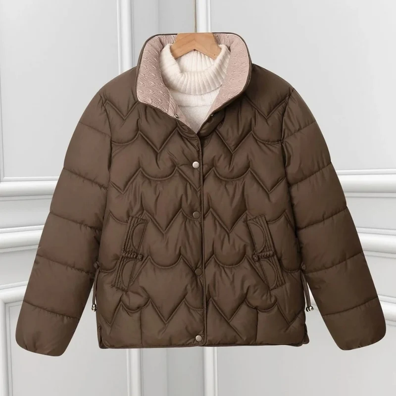 Bora | Damen Kurze Steppjacke mit Stehkragen