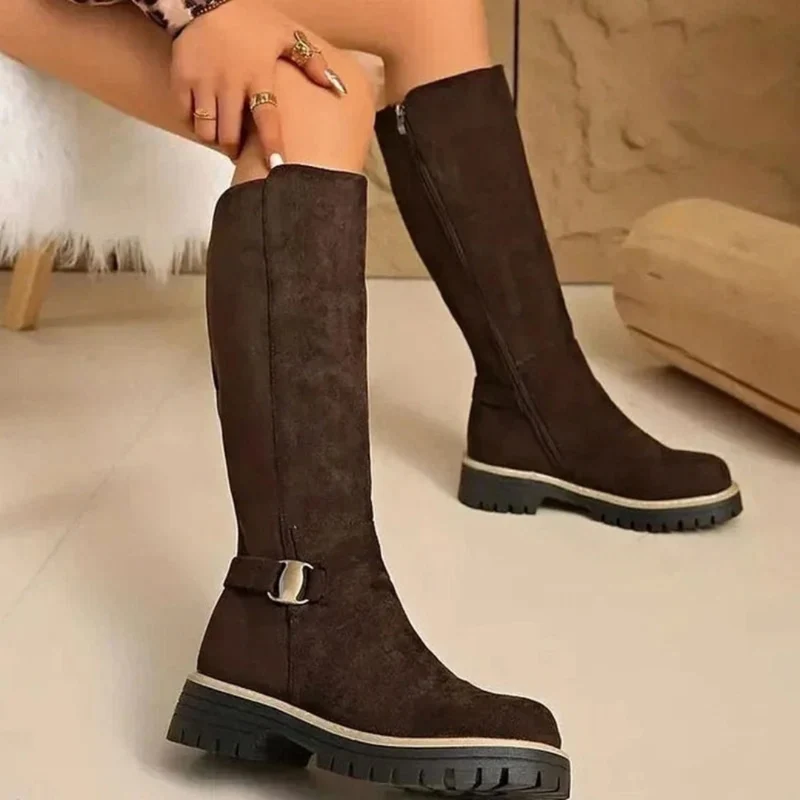 Melisa | Damen Orthopädische Stiefel mit Schnalle und Reißverschluss