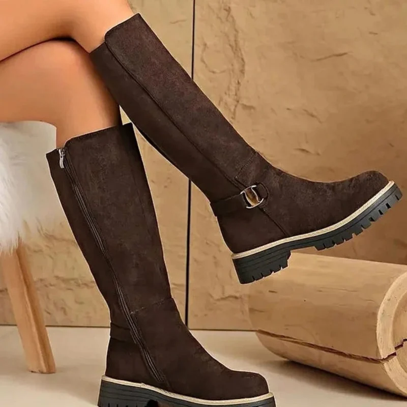 Melisa | Damen Orthopädische Stiefel mit Schnalle und Reißverschluss