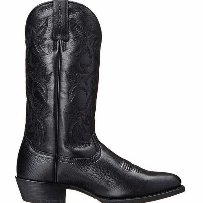 Allegra | Damen Orthopädische Cowboy Stiefel im klassischen Western Stil mit Stickerei