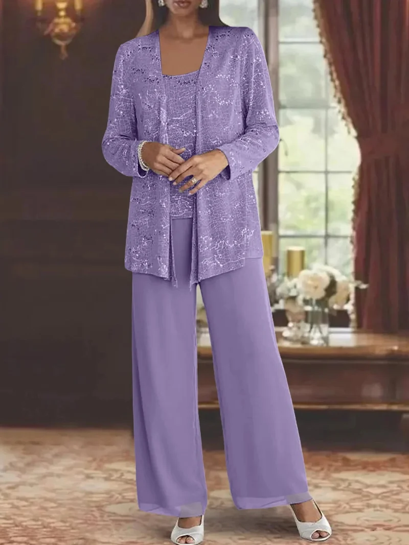 Gimena – Set Aus Glitzer-strickjacke Und Hose