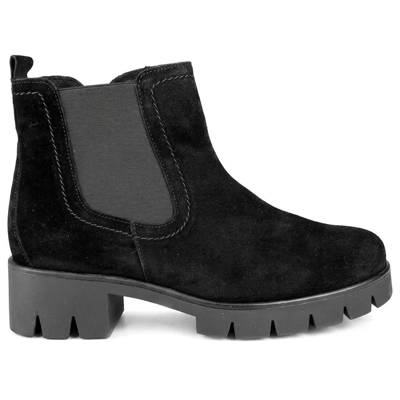 Gabor Chunky Leather Chelsea Boots - GABC44056 / 330 675 - Black