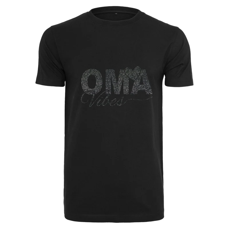 T-Shirt Shirt - Oma Vibes - Druck Schwarz Glitter - verschiedene Farben zur Auswahl