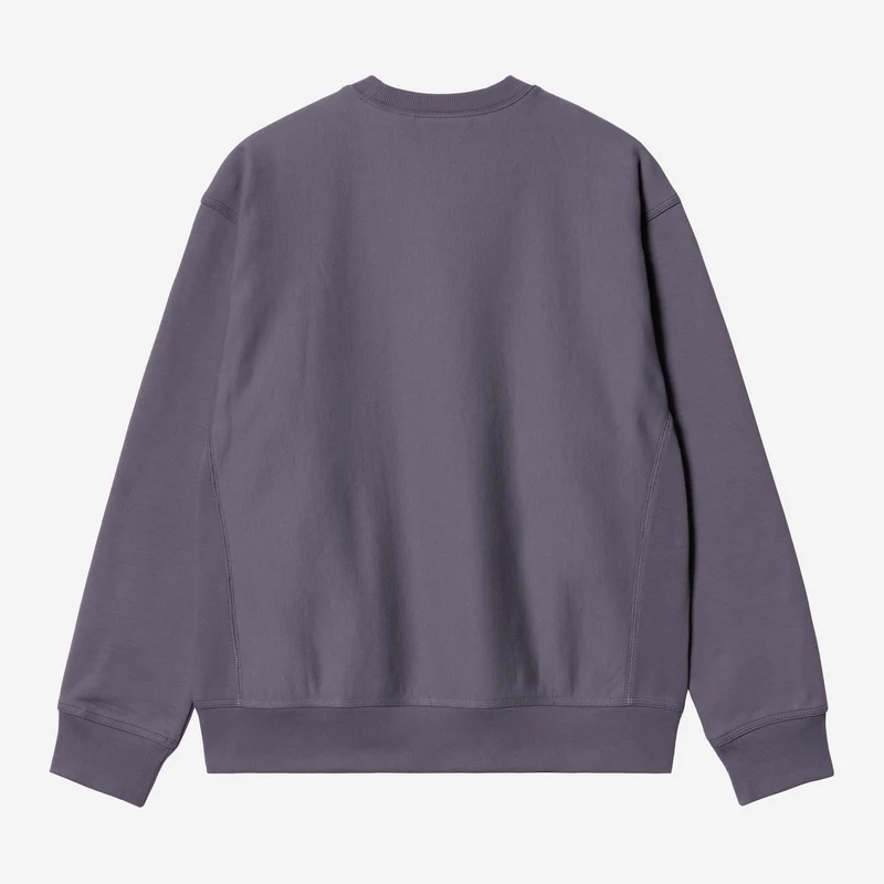 Carhartt WIP Herren American Script Sweatshirt | Schattiges Lila
