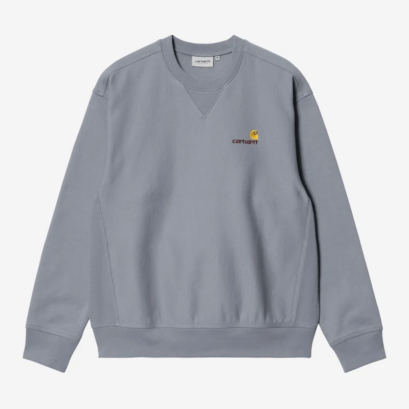 Carhartt WIP Herren American Script Sweatshirt | Schattiges Blau