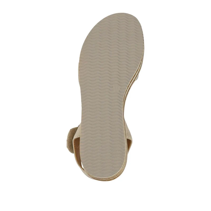 Touch Fasten Wedge Sandals - WBINS39033 / 325 232 - Beige