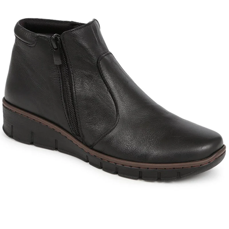 Leather Ankle Boots - LUCK40001 / 326 380 - Black