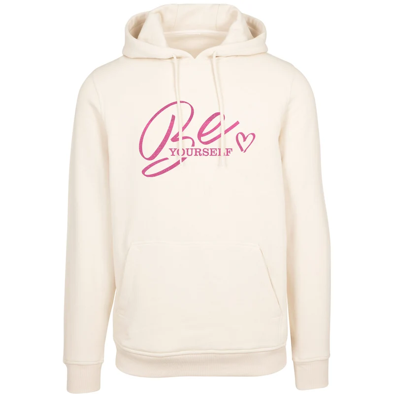 Hoodie - Be Yourself - Druck Neon Rosa - verschiedene Farben zur Auswahl