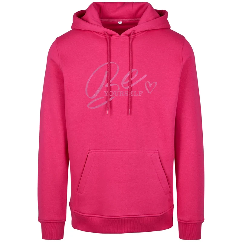 Hoodie - Be Yourself - Druck Neon Rosa - verschiedene Farben zur Auswahl