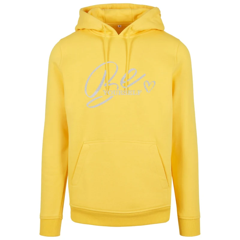 Hoodie - Be Yourself - Druck Weiß Rainbow - verschiedene Farben zur Auswahl