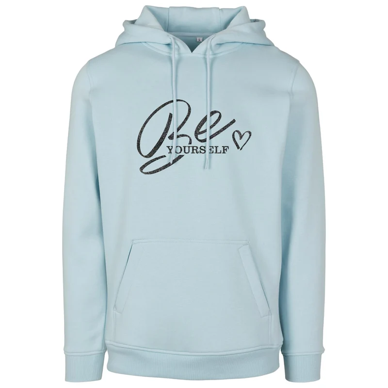 Hoodie - Be Yourself - Druck Schwarz - verschiedene Farben zur Auswahl