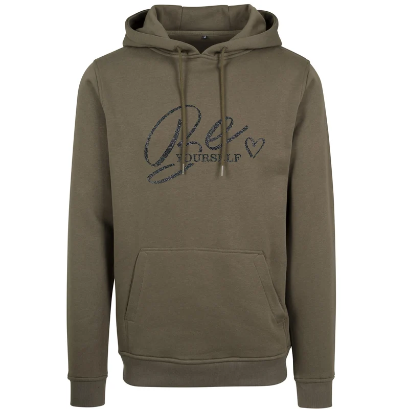 Hoodie - Be Yourself - Druck Schwarz - verschiedene Farben zur Auswahl