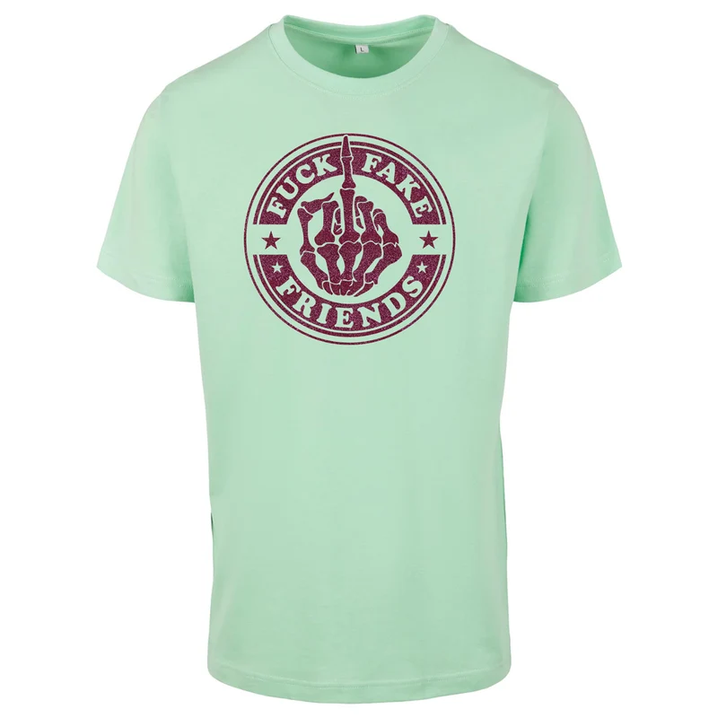 T-Shirt - Fuck Fake Friends - Druck Pink - verschiedene Farben zur Auswahl