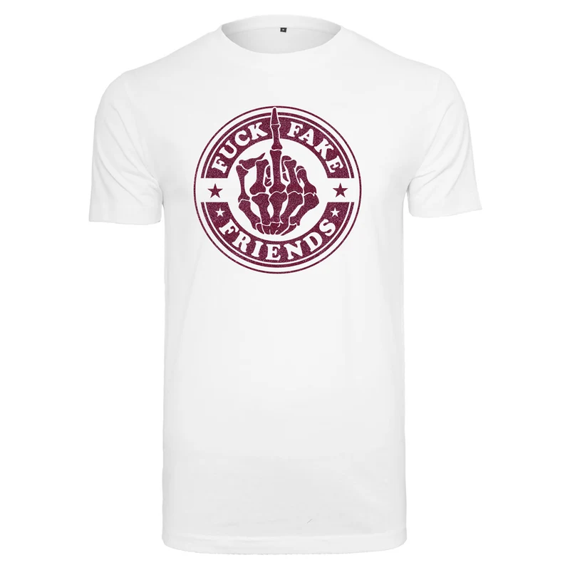 T-Shirt - Fuck Fake Friends - Druck Pink - verschiedene Farben zur Auswahl