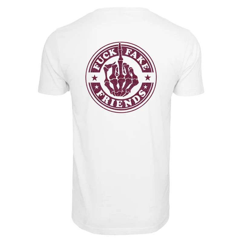T-Shirt - Fuck Fake Friends - Druck Pink - verschiedene Farben zur Auswahl
