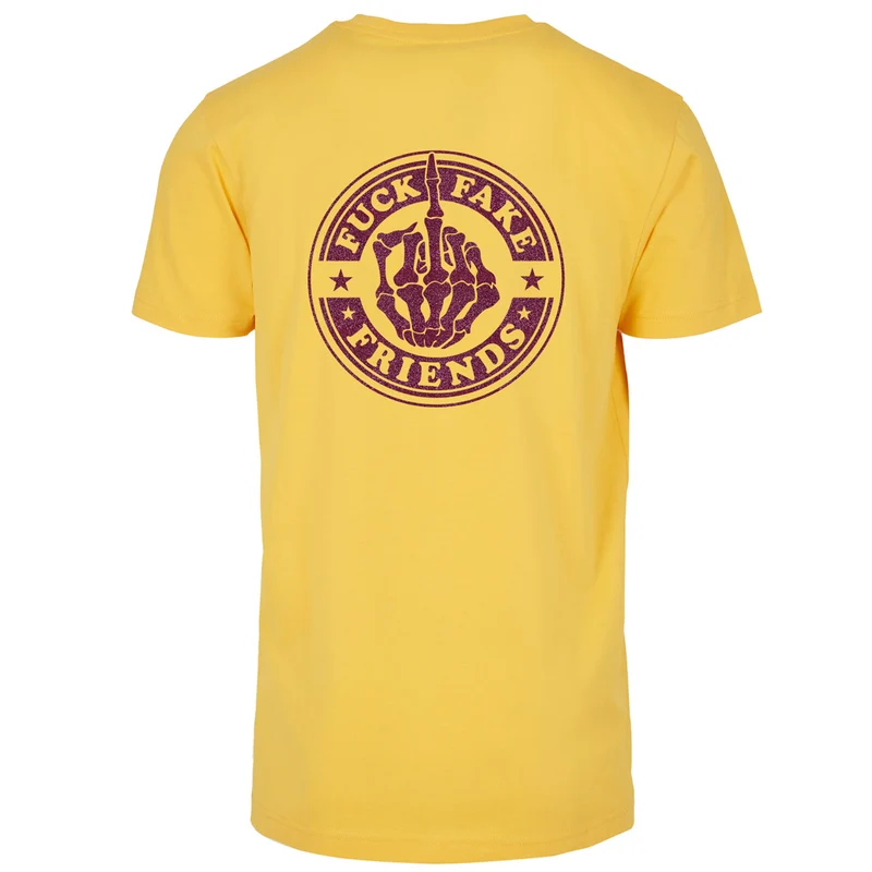 T-Shirt - Fuck Fake Friends - Druck Pink - verschiedene Farben zur Auswahl