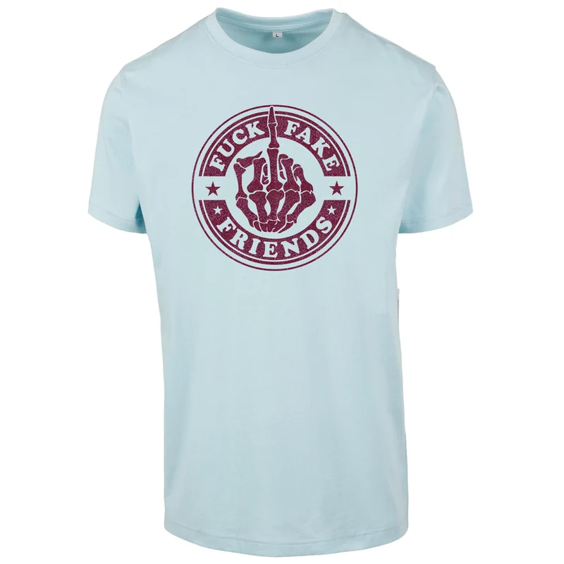 T-Shirt - Fuck Fake Friends - Druck Pink - verschiedene Farben zur Auswahl