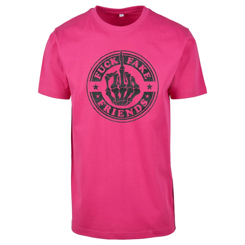 T-Shirt - Fuck Fake Friends - Druck Schwarz - verschiedene Farben zur Auswahl