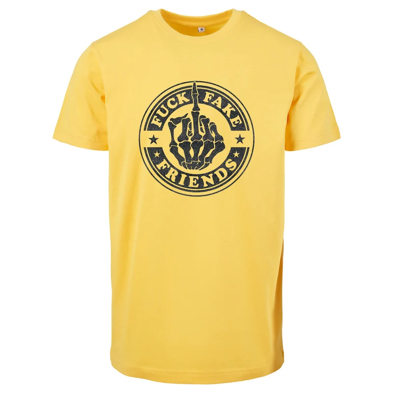 T-Shirt - Fuck Fake Friends - Druck Schwarz - verschiedene Farben zur Auswahl