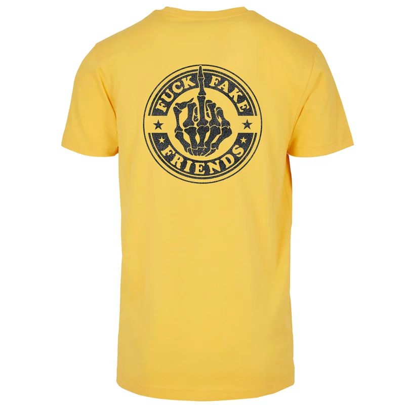 T-Shirt - Fuck Fake Friends - Druck Schwarz - verschiedene Farben zur Auswahl