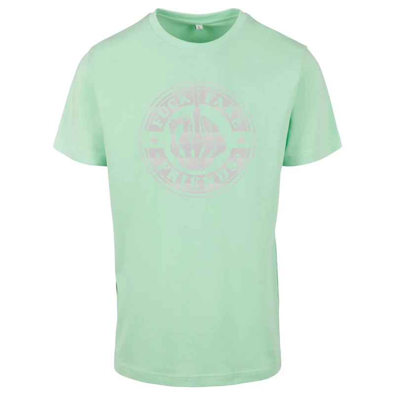 T-Shirt - Fuck Fake Friends - Druck Weiß Rainbow - verschiedene Farben zur Auswahl