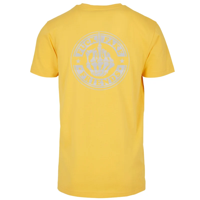 T-Shirt - Fuck Fake Friends - Druck Weiß Rainbow - verschiedene Farben zur Auswahl