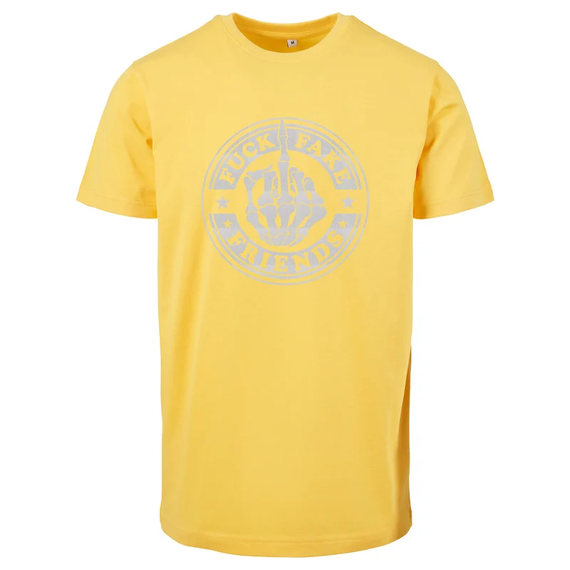 T-Shirt - Fuck Fake Friends - Druck Weiß Rainbow - verschiedene Farben zur Auswahl