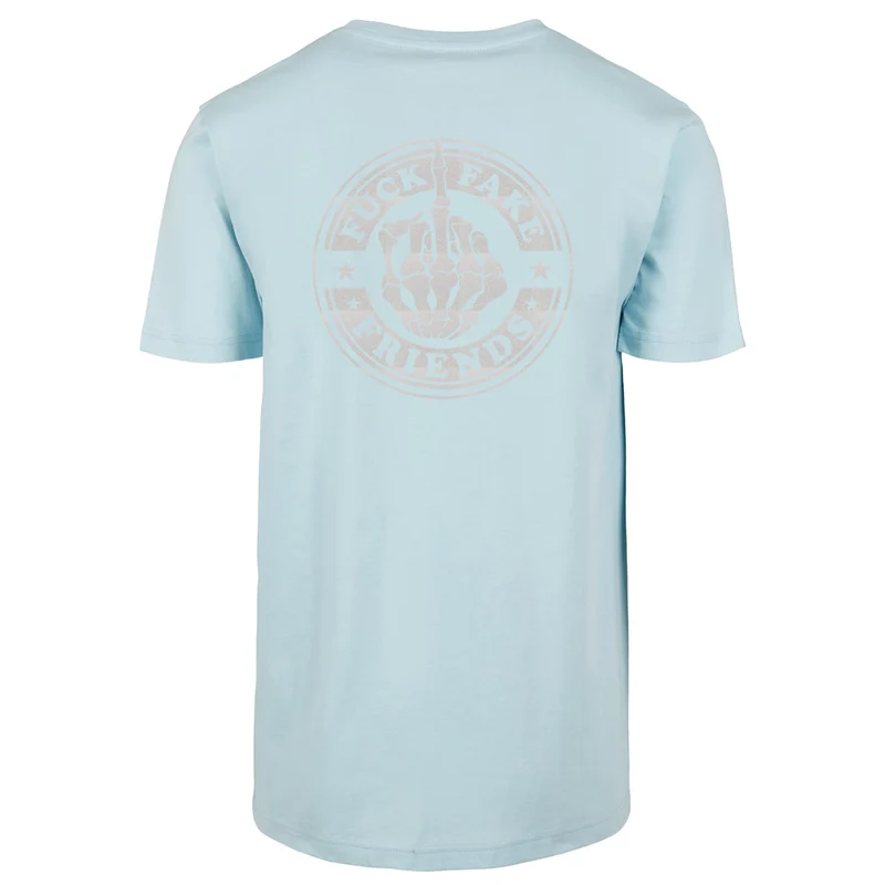 T-Shirt - Fuck Fake Friends - Druck Weiß Rainbow - verschiedene Farben zur Auswahl