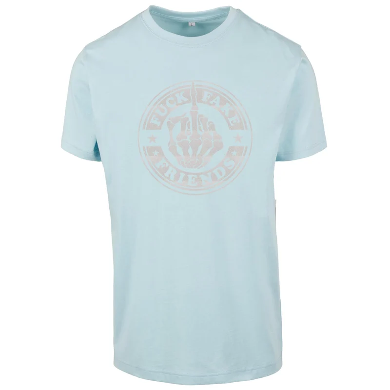 T-Shirt - Fuck Fake Friends - Druck Weiß Rainbow - verschiedene Farben zur Auswahl