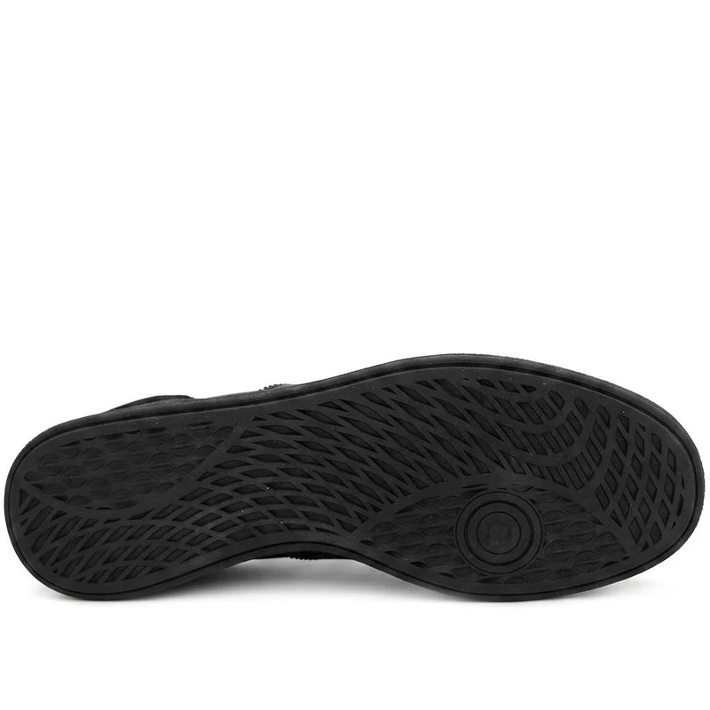 Casual Lace Up Trainers - DINGX44000 / 330 187 - Black-Black