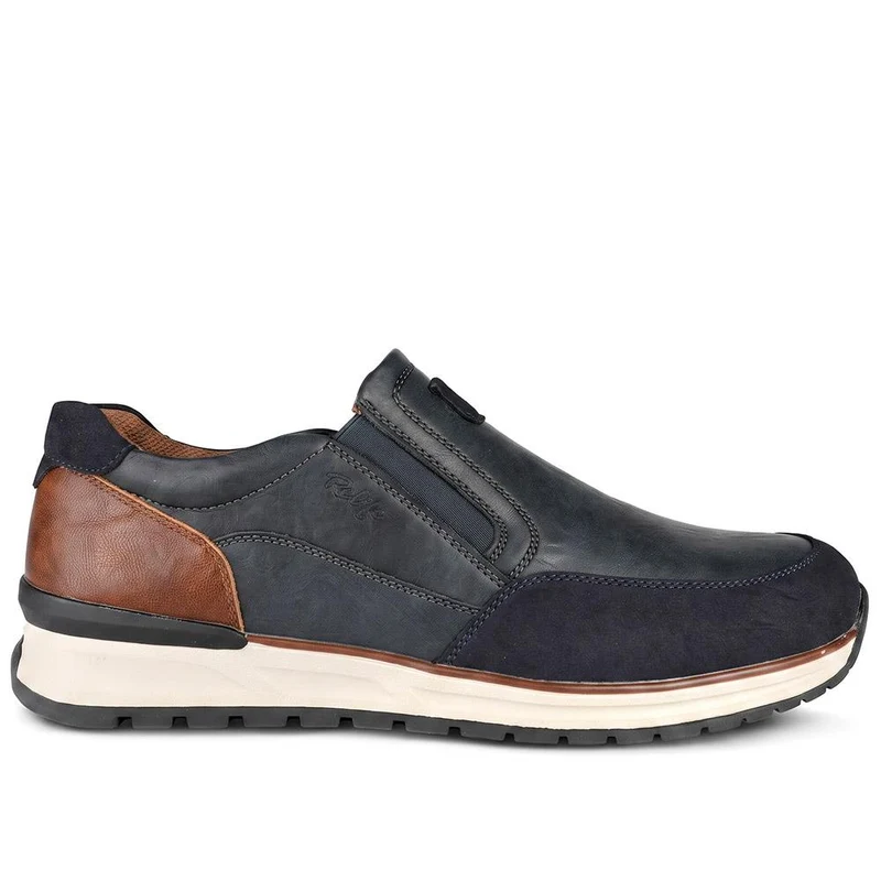Relife Extra Wide Slip On Trainers - RELIF44008 / 329 859 - Navy
