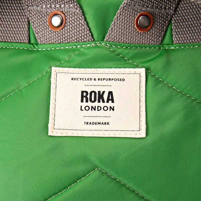 ROKA Canfield B Online Lime Kleine Tasche aus recyceltem Nylon