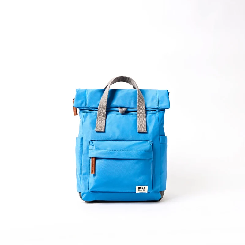 ROKA Canfield B Malibu Blaue kleine Tasche aus recyceltem Nylon
