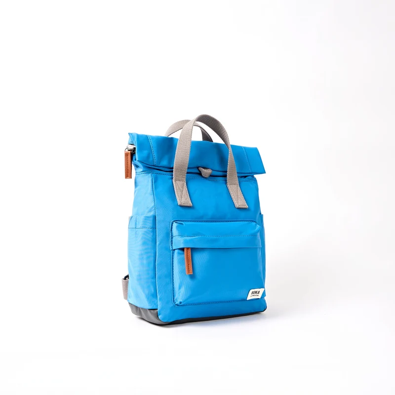 ROKA Canfield B Malibu Blaue kleine Tasche aus recyceltem Nylon