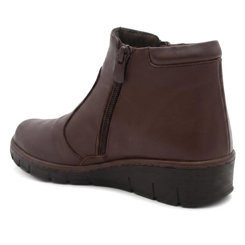 Leather Ankle Boots - LUCK40001 / 326 380 - Chocolate