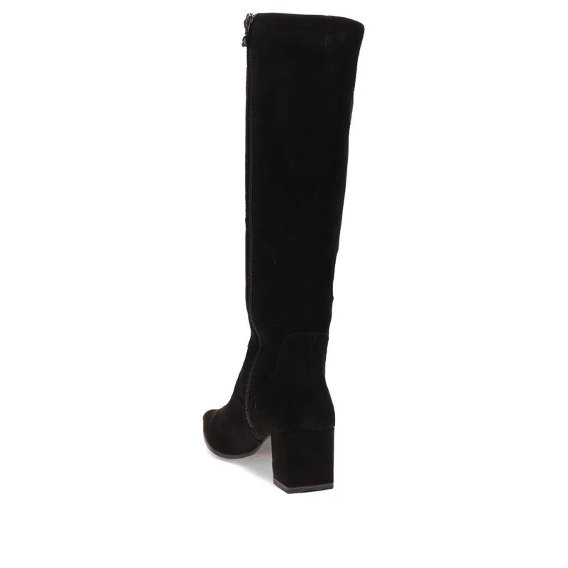 Block-Heeled Long Boots - CAPRI40501 / 326 604 - Black