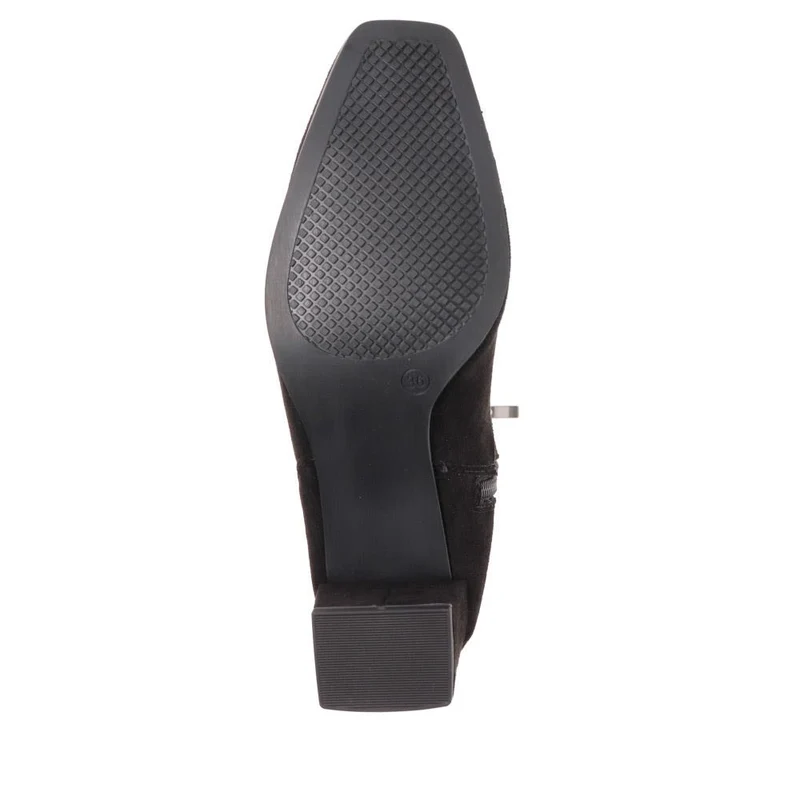 Block-Heeled Long Boots - CAPRI40501 / 326 604 - Black