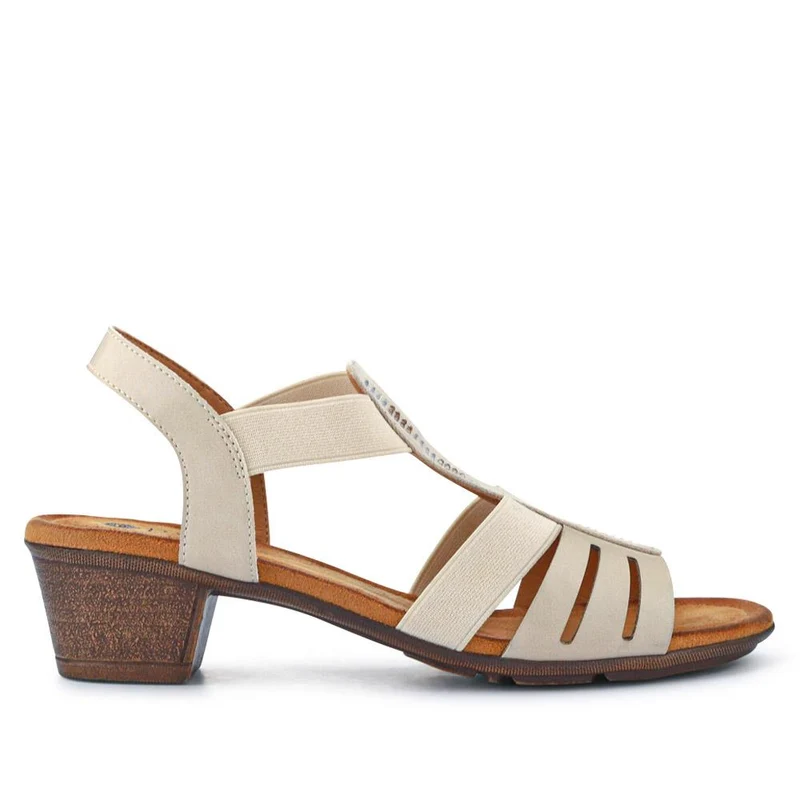 Ladies' Smart Sandals - WOIL41014 / 326 870 - Beige