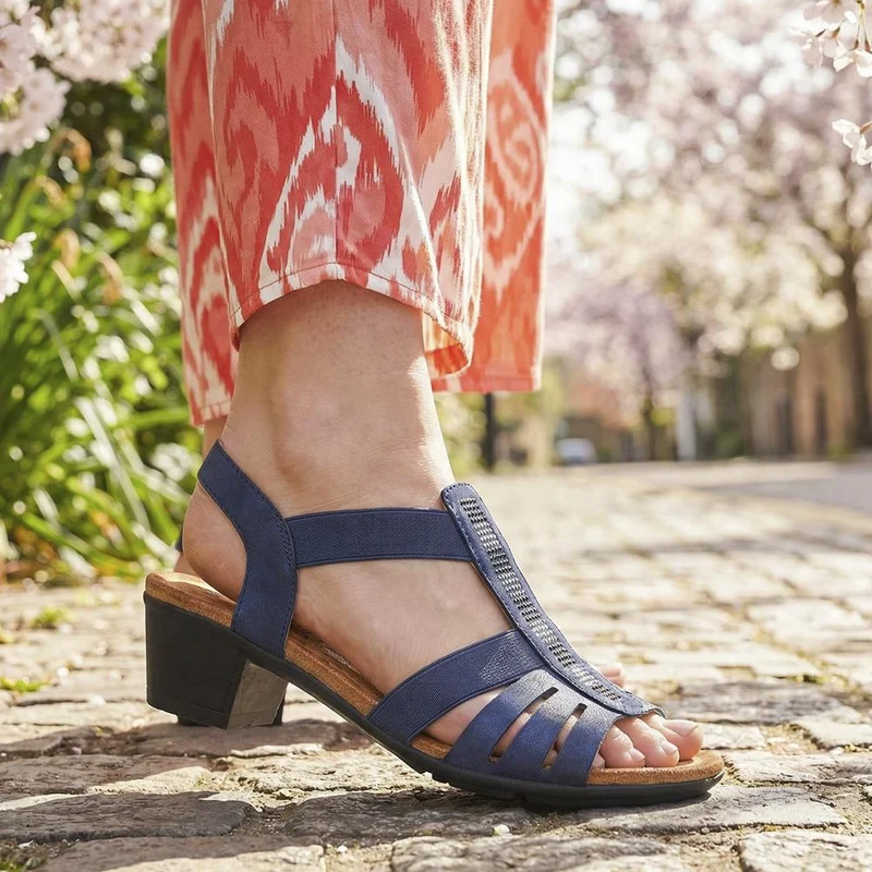 Ladies' Smart Sandals - WOIL41014 / 326 870 - Navy