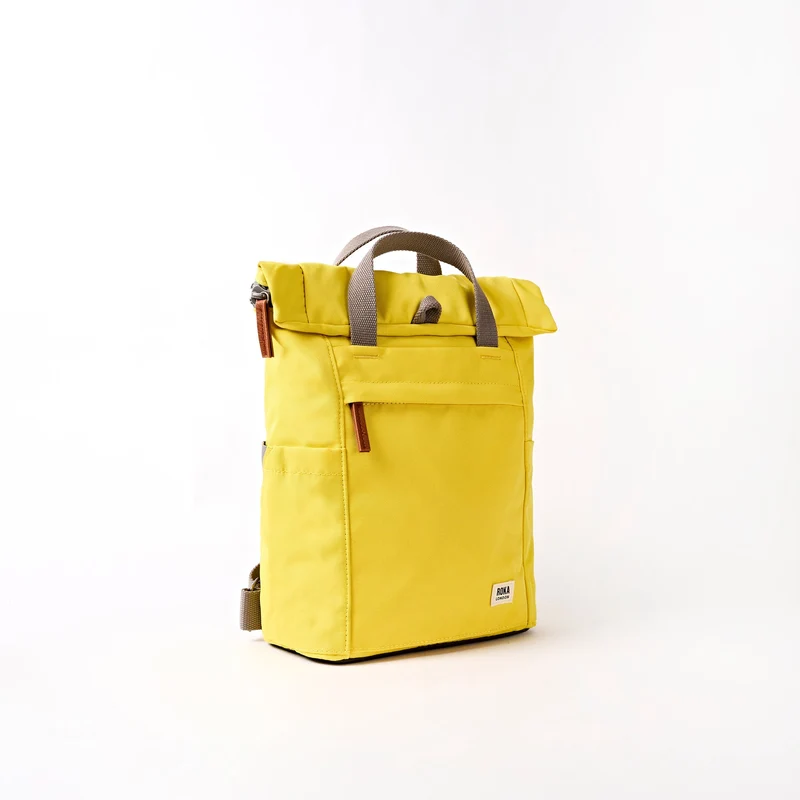 ROKA Finchley Kleine Tasche aus recyceltem Canvas mit Passionsfrucht-Motiv