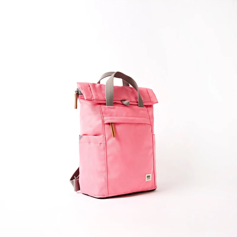 ROKA Finchley Eine kleine Tasche aus recyceltem Canvas in Pink Lemonade