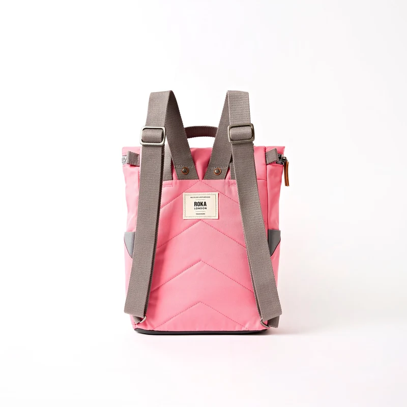 ROKA Finchley Eine kleine Tasche aus recyceltem Canvas in Pink Lemonade