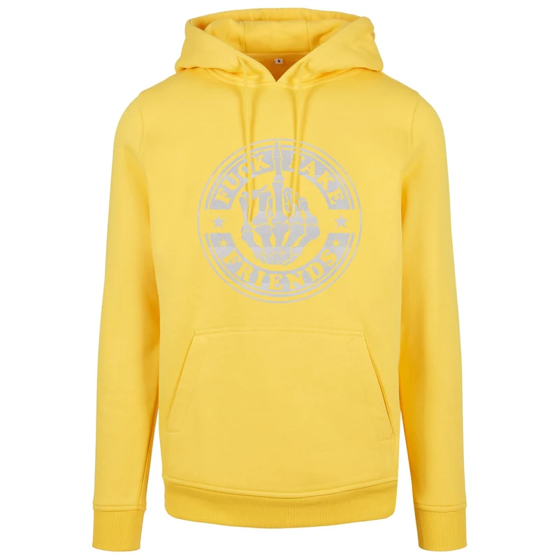 Hoodie - Fuck Fake Friends - Druck Weiß Rainbow - verschiedene Farben zur Auswahl