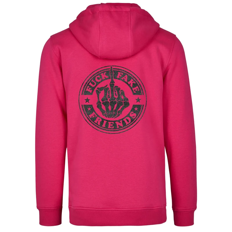 Hoodie - Fuck Fake Friends - Druck Schwarz - verschiedene Farben zur Auswahl
